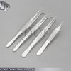 4 Dental Basic Exam Kit Adson Tweezers, Serrated Tip Cotton & Dressing DS-1213