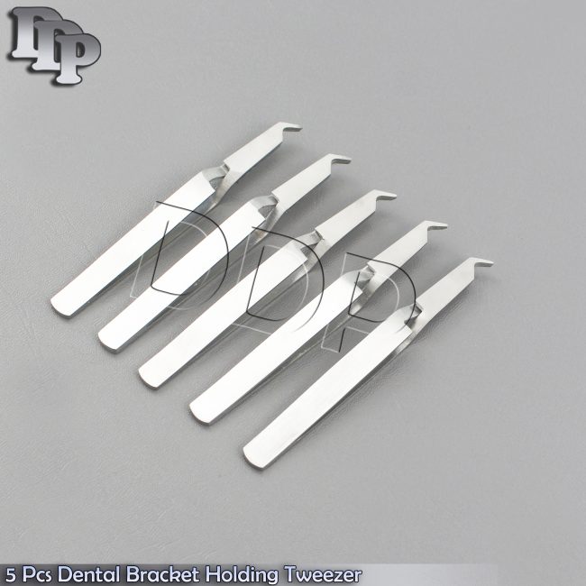 5 Pcs Dental Bracket Holding Tweezer Orthodontic Bonding Reverse Action
