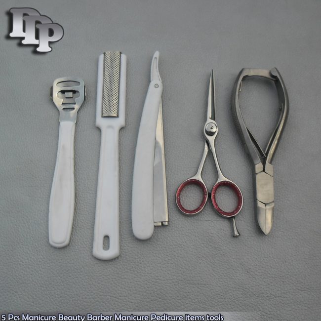 5 Pcs Manicure Beauty Barber Manicure Pedicure items tools,BTS-129