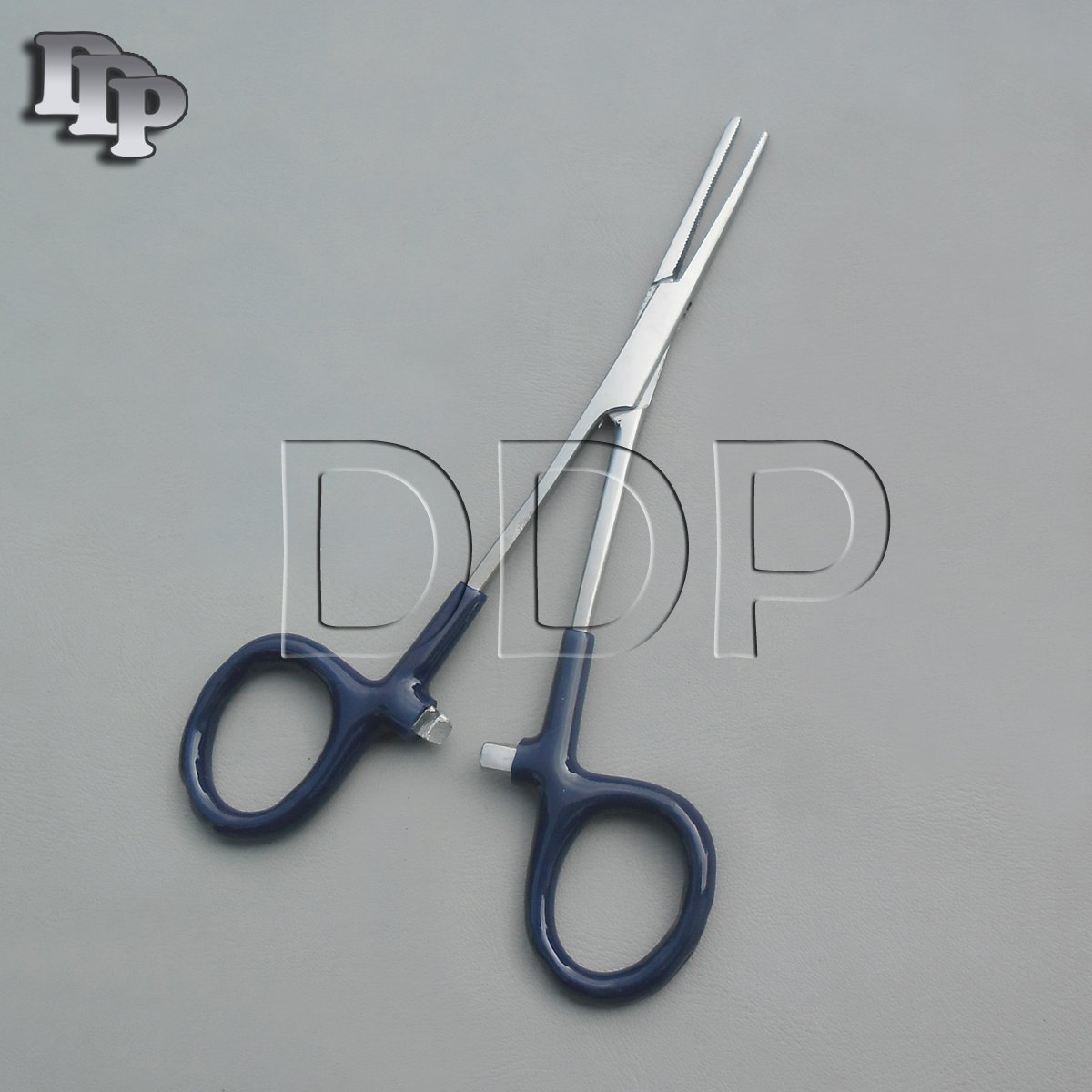 6 Hemostats Crile Forceps Surgical Instruments, Blue Dep Handle 5.50" Straight - Image 3