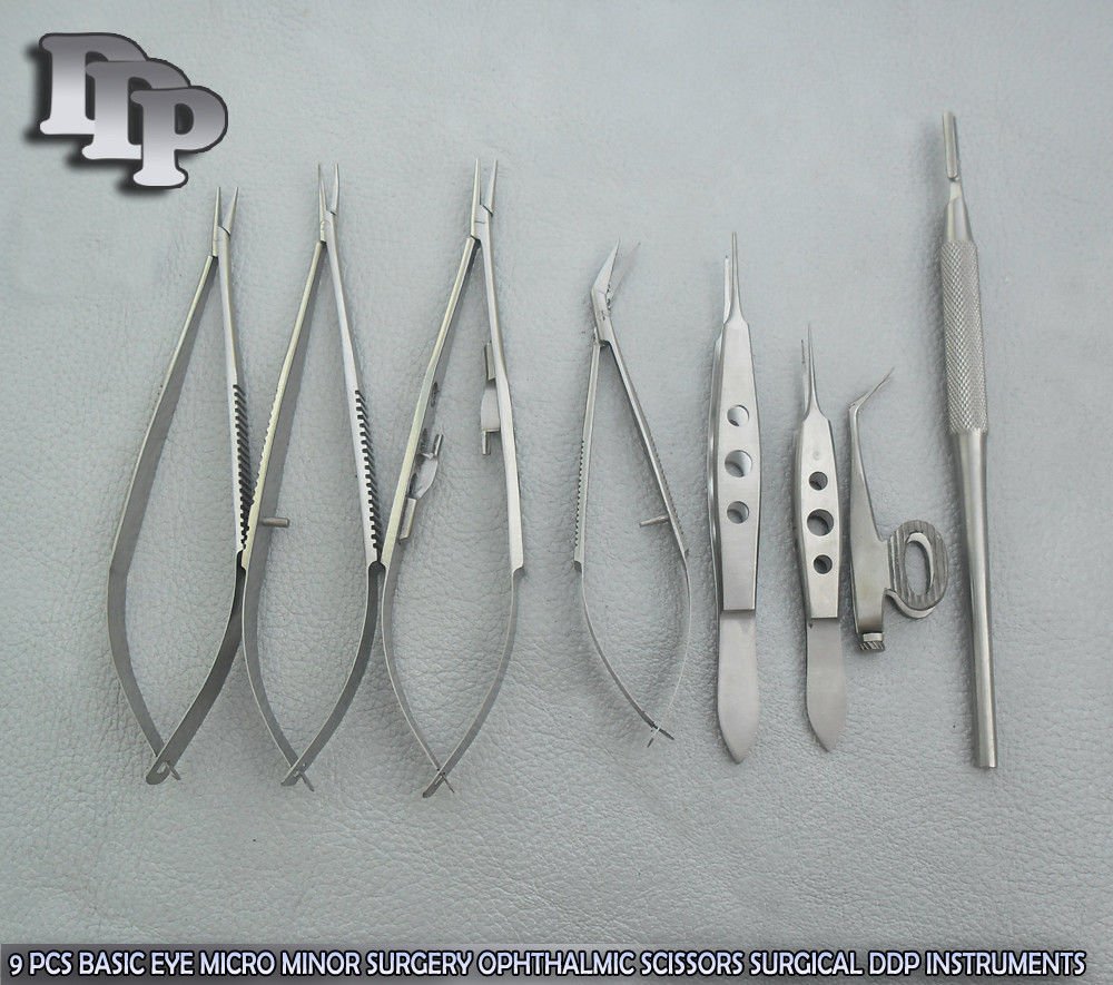 9 Pcs Basic Eye Micro Minor Surgery Ophthalmic Scissors Surgical Instru EY-015 - Image 3
