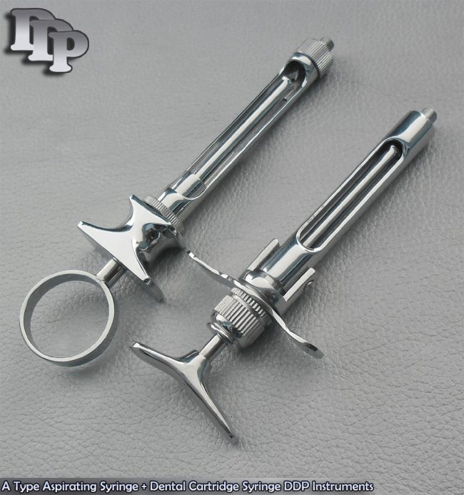 A Type Aspirating Syringe + Dental Cartridge Syringe Instruments