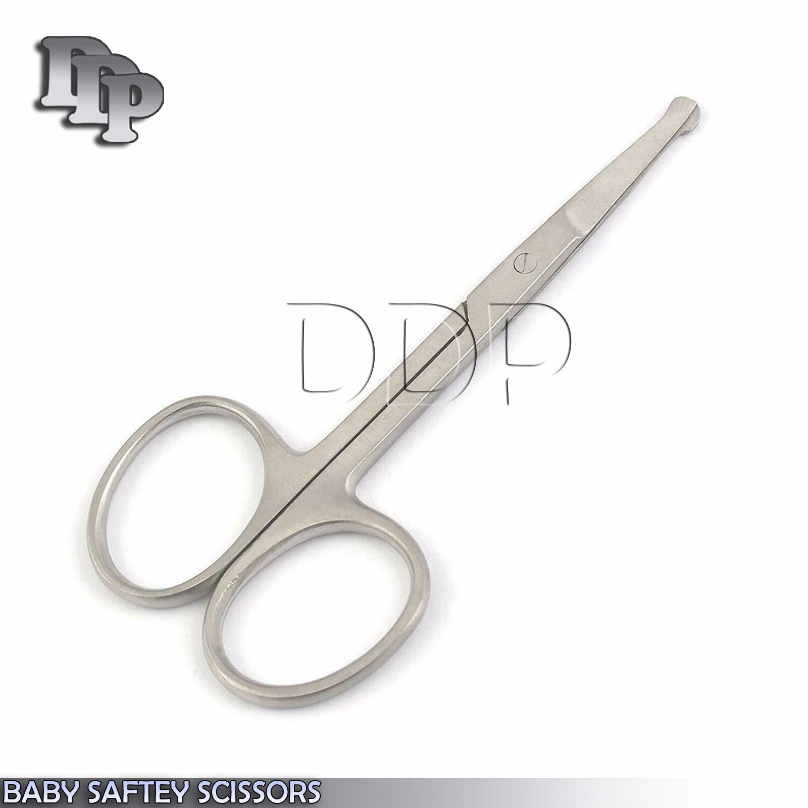 BABY SAFTEY SCISSORS. ROUND HEAD 3.5" PURE STAINLESS STEEL