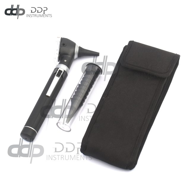 Black Otoscope Fiber Optic Medical Diagnostic Examination Ear Otoscope (MINI)