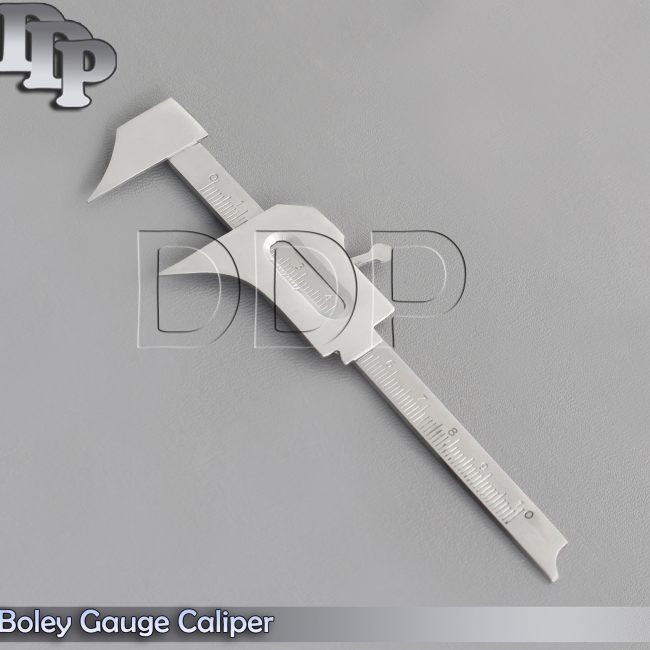 Boley Gauge Caliper 10cm Measuring Dental Implant Lab Ortho Surgical Stainless