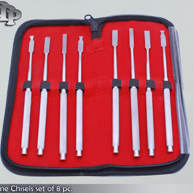 Bone Chisels set of 8 pc. Surgical & Dental Instruments