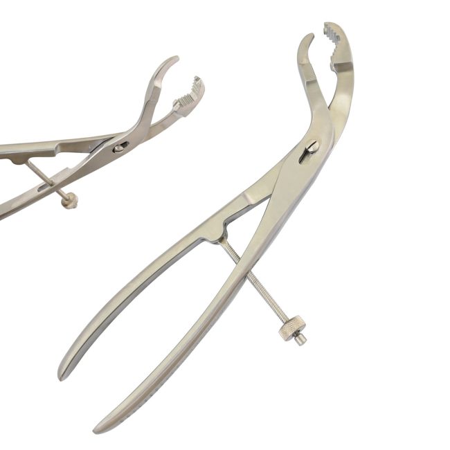Bone Holding Forceps Self-Locking Reduction Forceps 11'' Orthopedic Inst OP-221