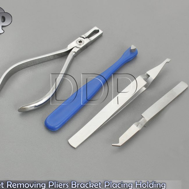 Bracket Removing Pliers Bracket Placing Holding Tweezers Band Puhser Orthodontic