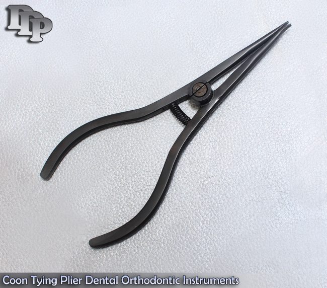 Coon Tying Pliers Black Dental Orthodontic Instruments
