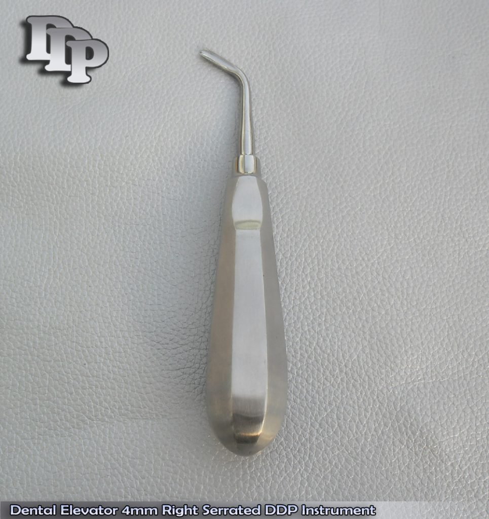 Dental Elevator 4mm Right Serrated Elevator Dental Instruments