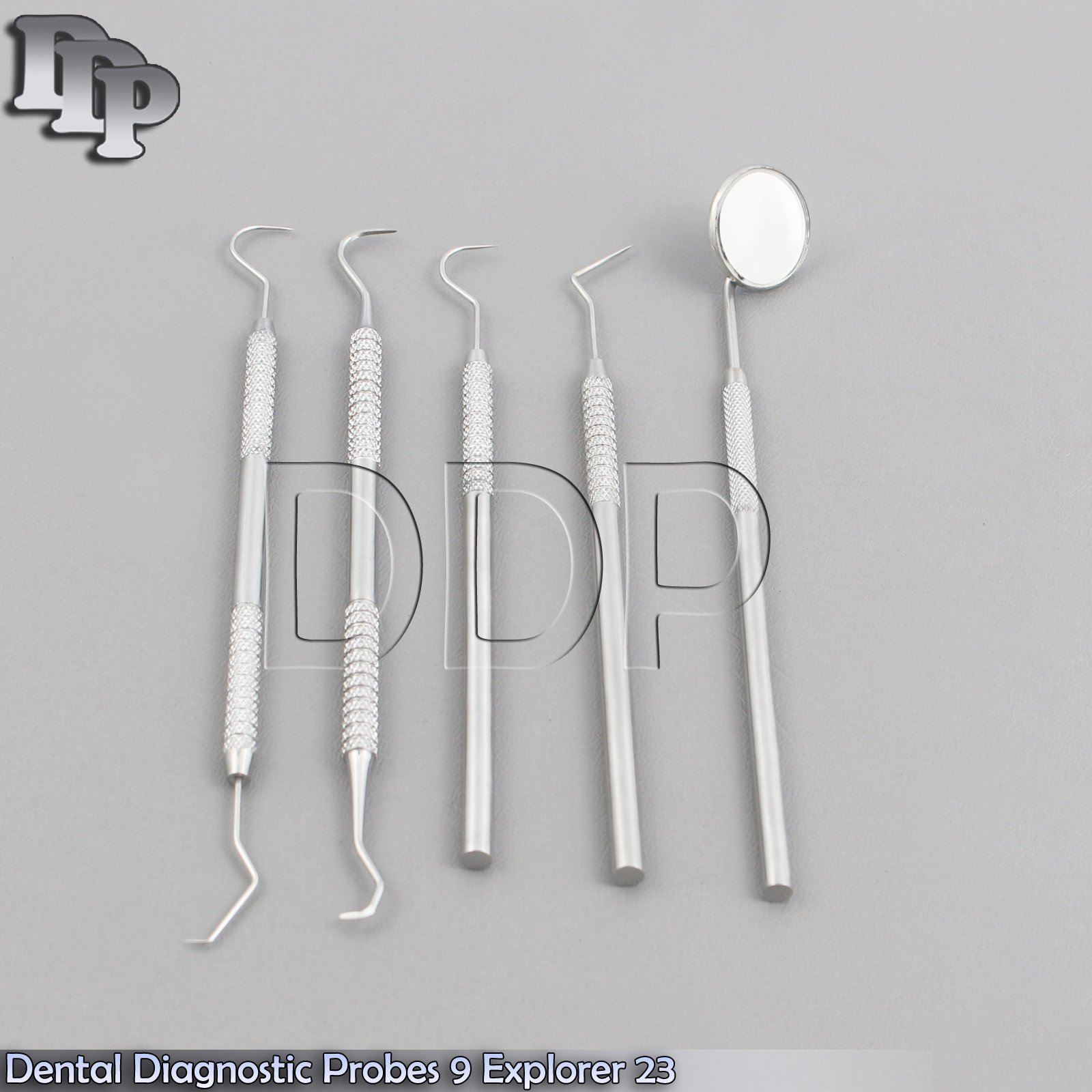 Dental Sickle Scaler Towner Probe 9 Explorer 23 Hook Teeth Cleaning Pick Probes - Image 3