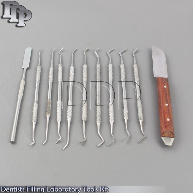 Dentists Filling Laboratory Tools Kit P.k Thomas Waxing Modelling Mixing Carvers