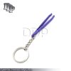 Eyebrow Tweezer Purple Color Key Chain Dental Instruments