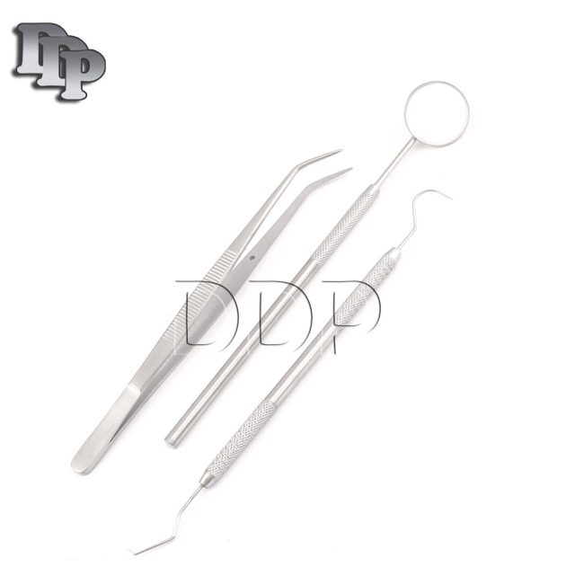 GERMAN 90 Instruments Basic Dental Set Mirror Explorer Probe Pliers (30 OF EACH)