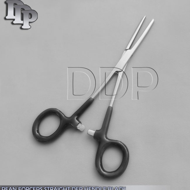 Hemostat Pean Forceps Surgical Instruments,Black Dep Handle 6" Straight