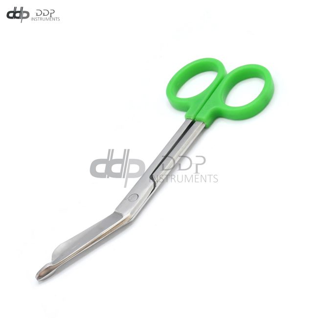 Lister Bandage Nurse Scissors 5.5" Green PLASTIC HANDLE DS-1378