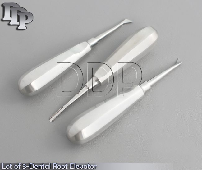 Lot Of 3-Dental Root Elevator Del #44+45+46,Surgical Dental Instruments