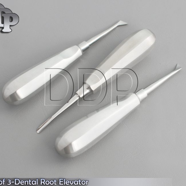 Lot Of 3-Dental Root Elevator Del #44+45+46,Surgical Dental Instruments