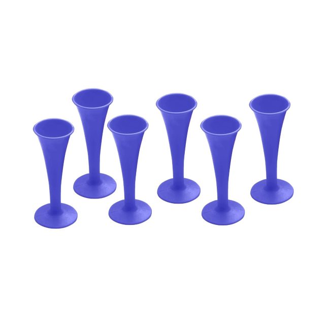 Lot Of 6 Pcs Pinard Fetal Stethoscope Blue Color Plastic Surgical Medical Inst