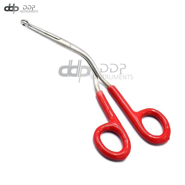Magill Forceps 10'' Infant Ent Anesthesia Instruments With Red Pvc Grip Handle
