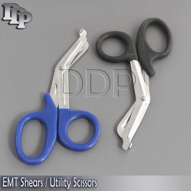 NEW 2 PARAMEDIC UTILITY BANDAGE TRAUMA EMT EMS SHEARS SCISSORS 5.5 INCH-BLUE BLK