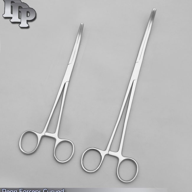 New 2pc Set 8" + 16" Curved Hemostat Forceps Locking Clamps Stainless Steel