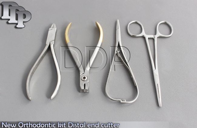 New Orthodontic kit Distal end cutter, Bird Beak Pliers, Kelly Forceps,Mathieu