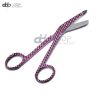 Nurse Doctor Lister Bandage Scissors 5.5" Stainless Steel, (Black Checkers)