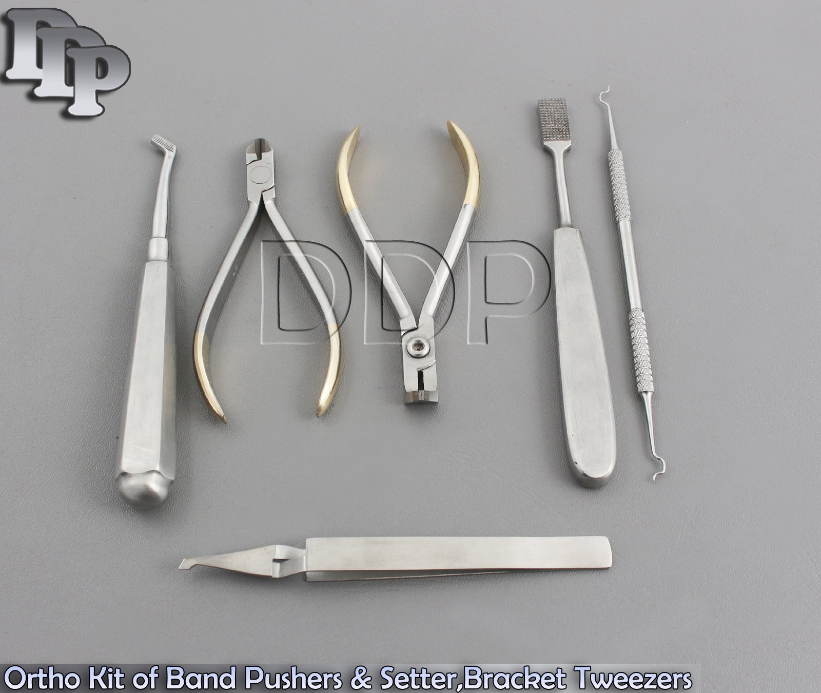 Ortho Kit of Band Pushers & Setter,Bracket Tweezers,Ligating,Distal End Ortho - Image 4