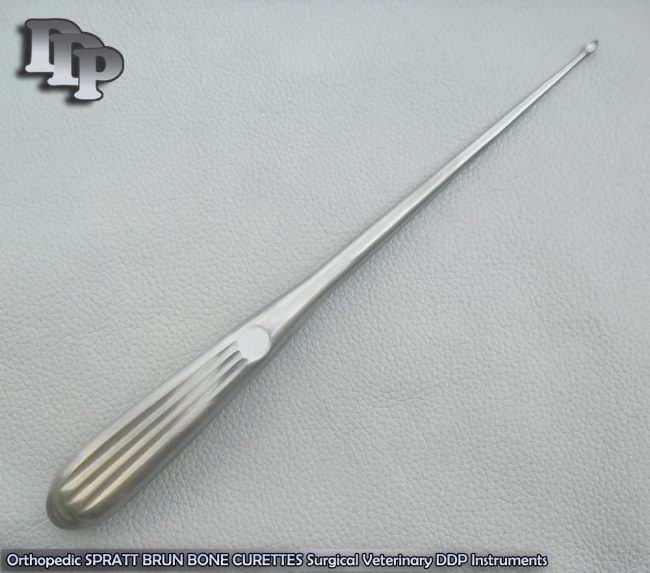 Orthopedic SPRATT BRUN BONE CURETTES 2/ 9" Surgical Instruments