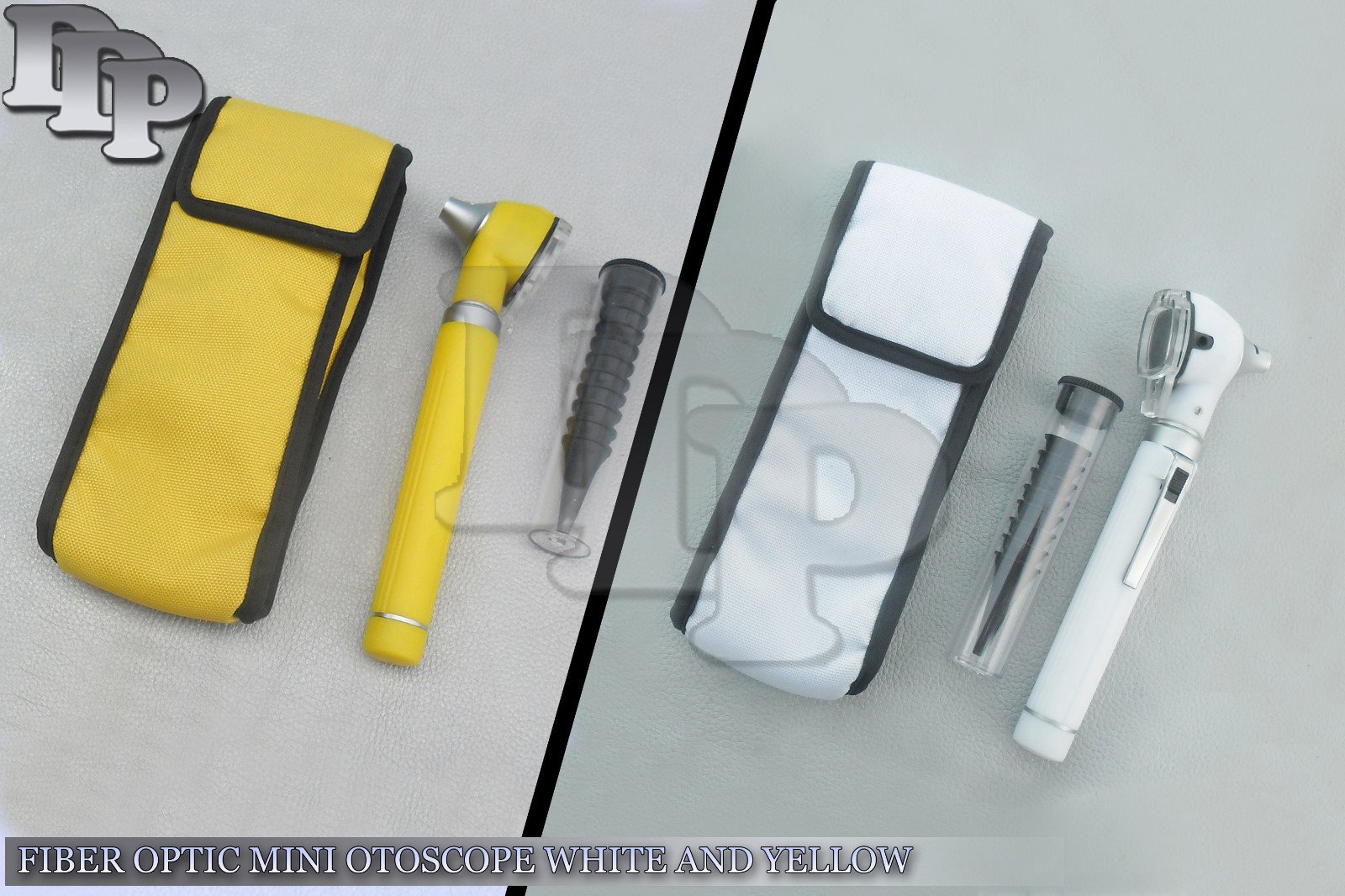 Pro Physician 2.5V Halogen Light FiberOptic Otoscope Diagnost Set White & Yellow - Image 3