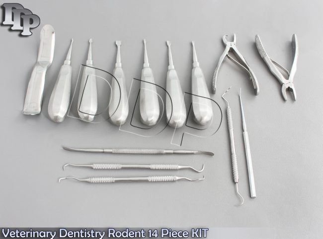 Rodent Dentistry Kit 14 Piece Specialized Instrument Set DN-439