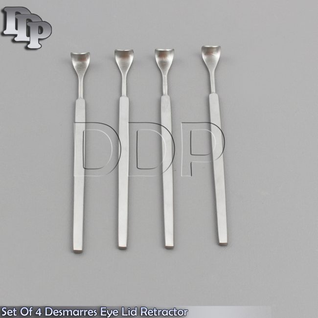 SET OF 4 DESMARRES EYE LID RETRACTOR 5.50" (14 cm) size 0+1+2+3