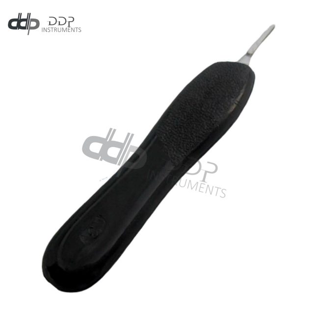 Scalpel Knife Handle # 3 Black Plastic Grip, Surgical Instruments