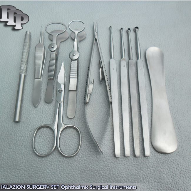 Set de 11 Chalazion Chirurgie Instrument Kit Ophtalmique Cataracte