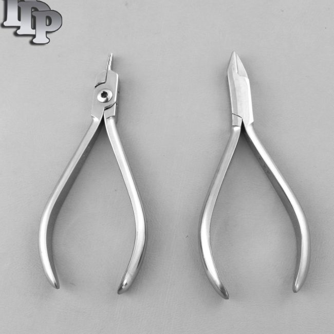 Set of 2 Aderer 3 Prong Plier & Nance Loop Forming Plier Orthodontic Set