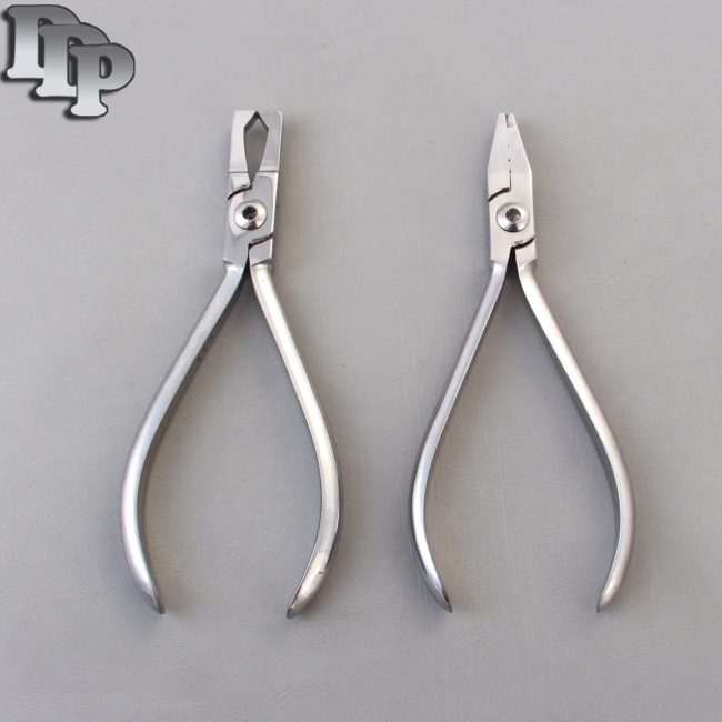 Set of 2 Jarabak Light Wire Plier & Bracket Remover Plier Straight Dental