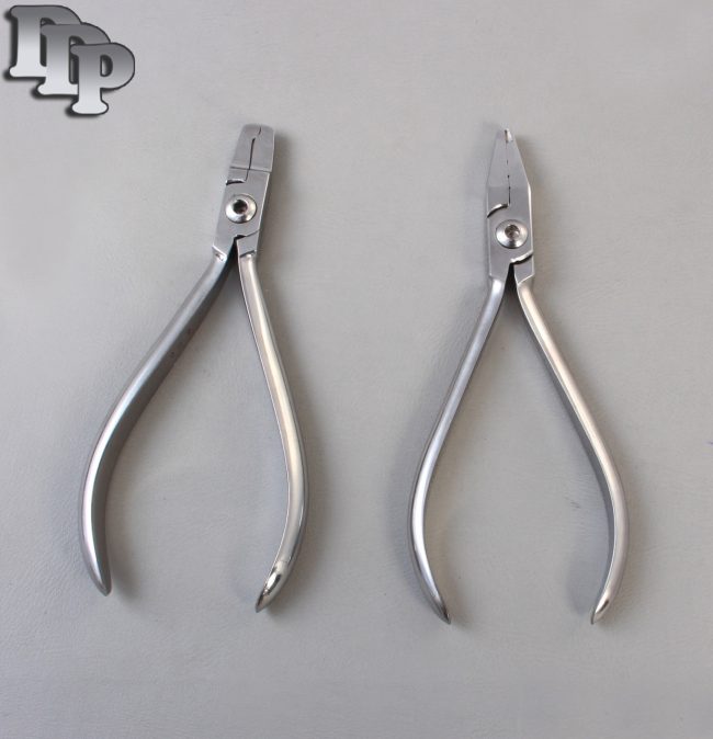 Set of 2 Jarabak Light Wire Plier & Primary Crown Crimping Plier Orthodontic