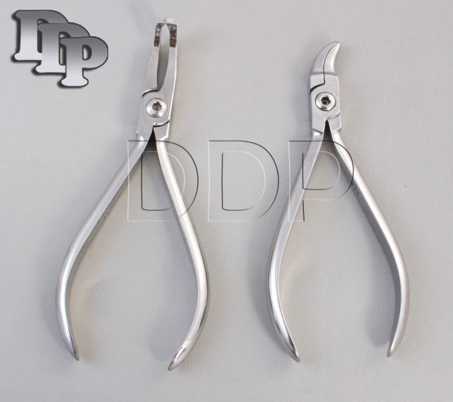 Set of 2 Reynolds Contouring Plier & Bracket Remover Plier Angled Dental Set