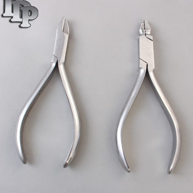 Set of 2 Young Plier & 3 Prong Plier Orthodontic Instruments Set