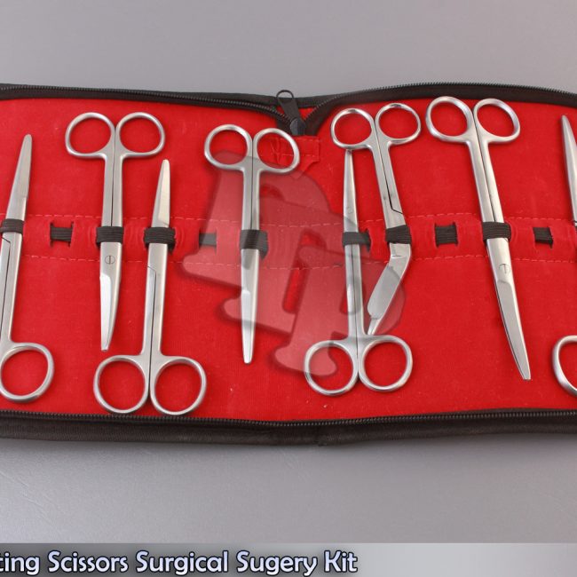 Set of 8 Operating Scissors Surgical Sugery Kit dental Medical instrument DS-784