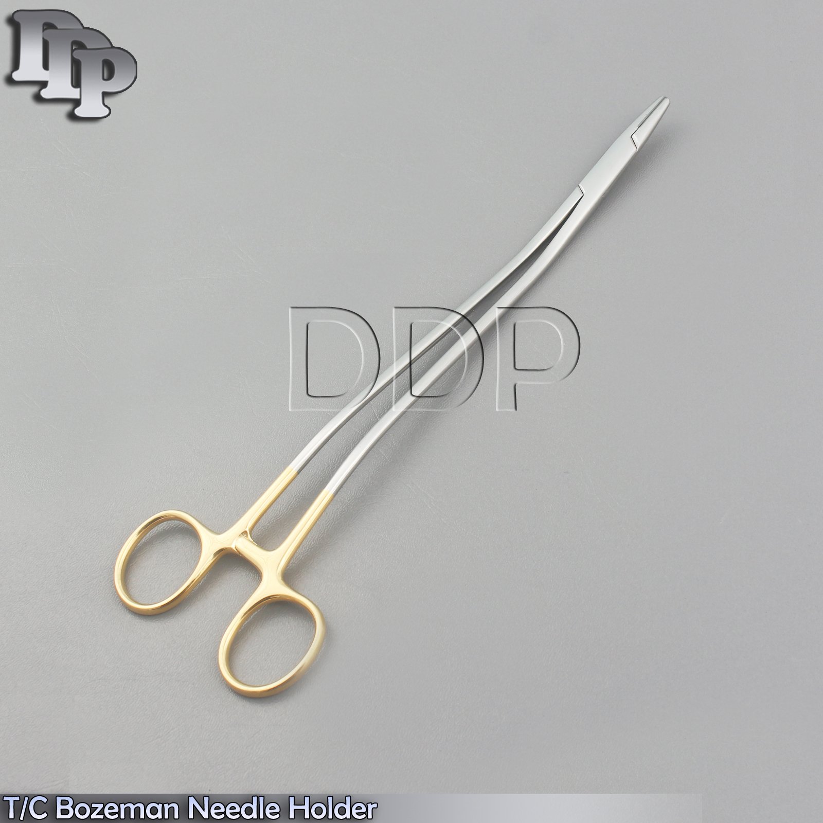 T/C BOZEMAN SURGICAL NEEDLE HOLDER 9" SERRATED W/ TUNGSTEN CARBIDE INSERTS
