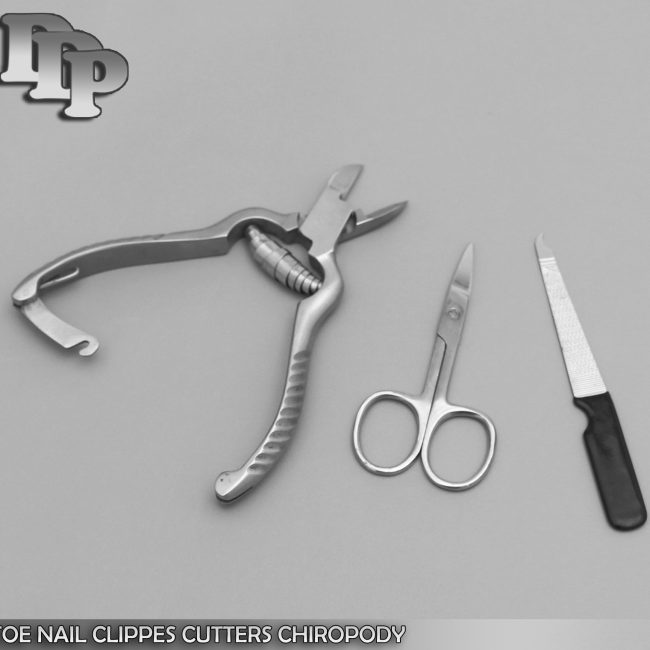 Toe nail clippers Cutters chiropody Cuticle Scissors & Nail file