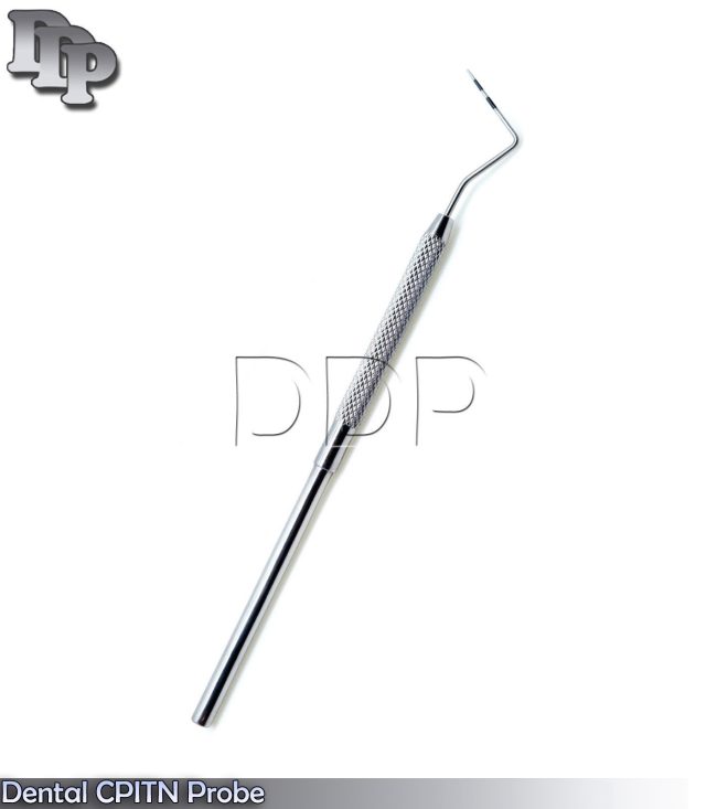 10 Pcs Periodontal CPITN Color Coded Marking Probes Round Pocket Depth Measuring