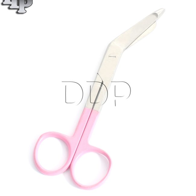 10 Pieces Bandage Scissor 5.5'' Pink Color Handle Paramedic EMS Nurse Uniform