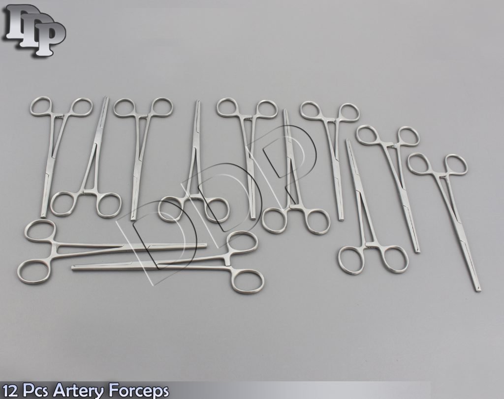 12 HIGH POLISH PACIFATED OCHSNER ARTERY FORCEPS 7.25"