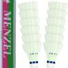 12 PCS White Feather Birdies Badminton Ball Shuttlecocks Sport Training Train