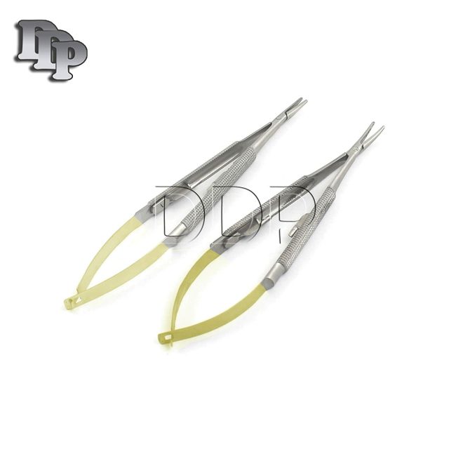 2 GERMAN Castroviejo Micro Needle Holder STR + CVD SURGICAL DENTAL INSTRUMENTS