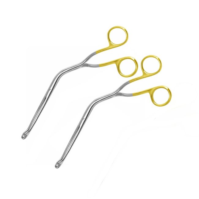 2 Pcs Magill Forceps 10" Gold Handle Infant ENT Anesthesia Inst EMT EMS Supplies