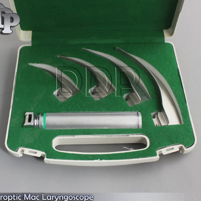 2 Sets Fiberoptic Mac Laryngoscope Econo (4 Mac Blades) LS-3116